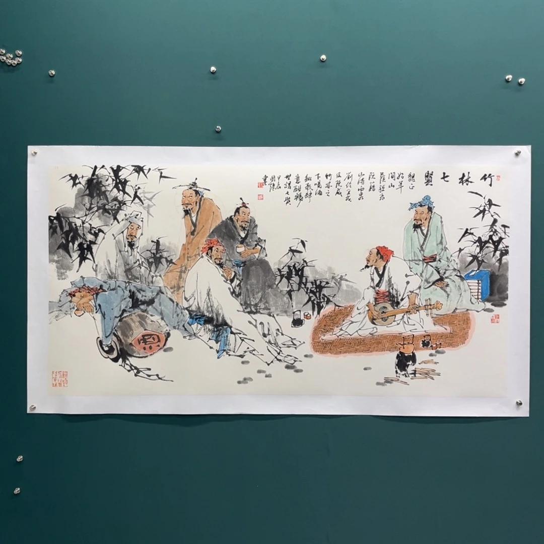 国画艺术家真人手绘