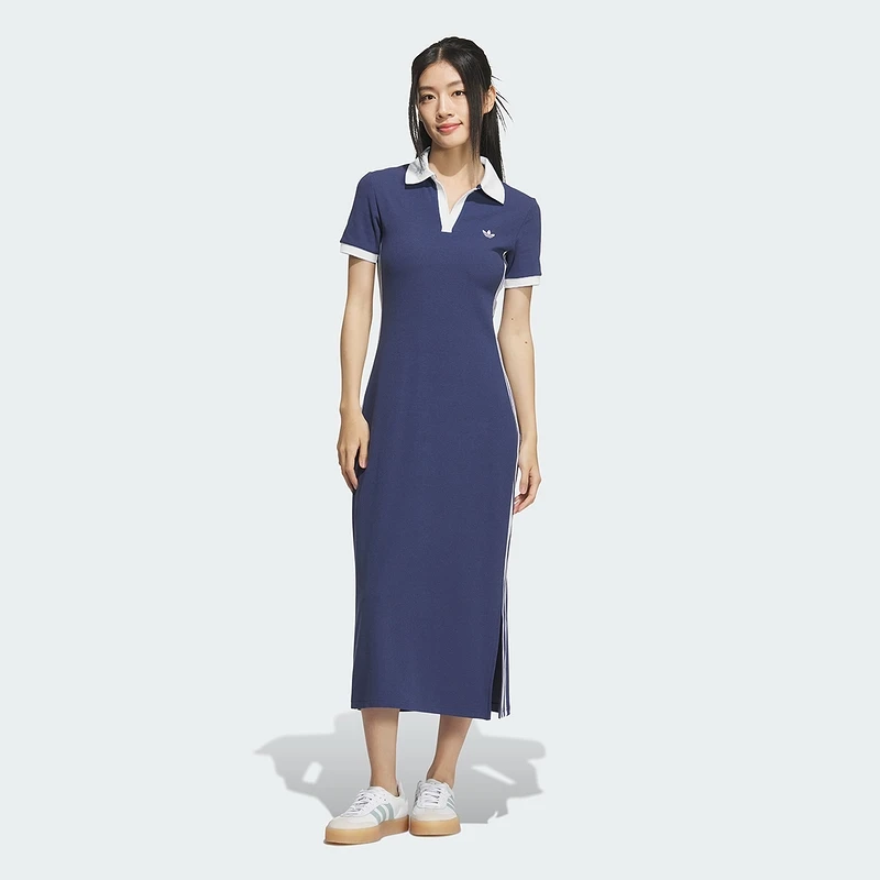 adidas阿迪达斯三叶草女子POLODRESS运动休闲连衣裙KF0317