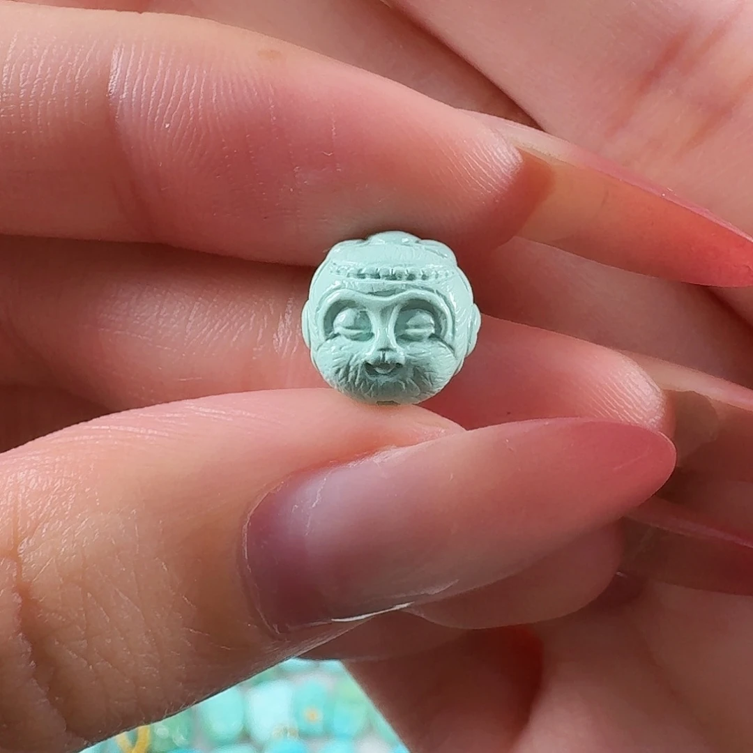 绿松石未镶嵌吊坠(不含链)悟空