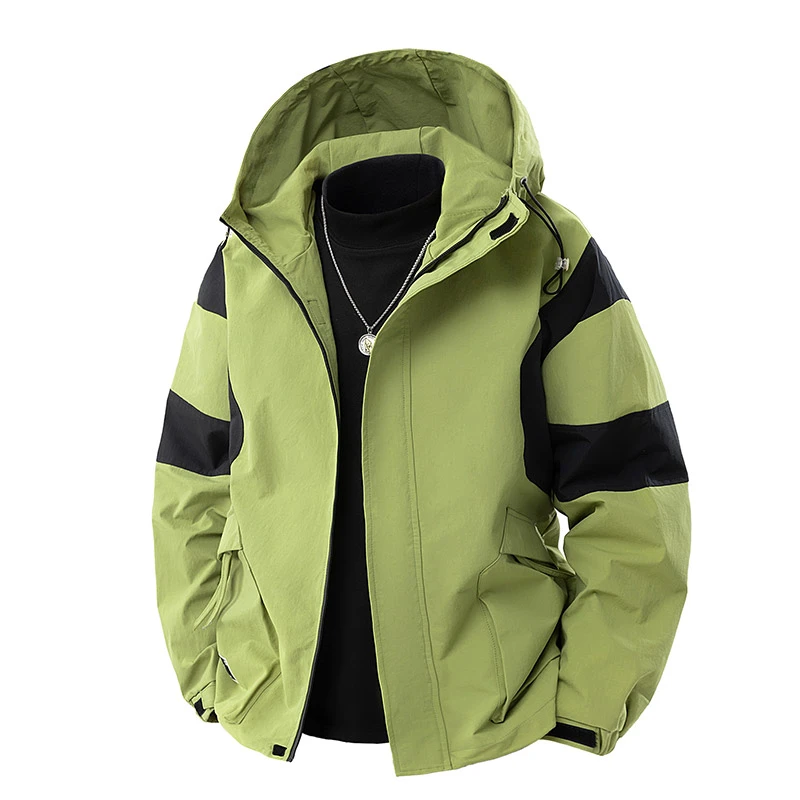 U11studios男装春秋户外运动休闲连帽情侣防风潮流夹克衫