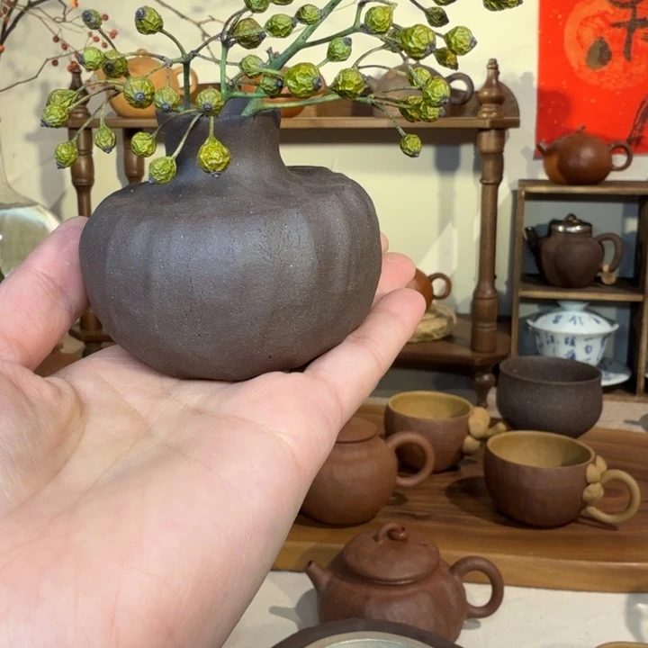 茶宠紫砂紫砂小花器福利品