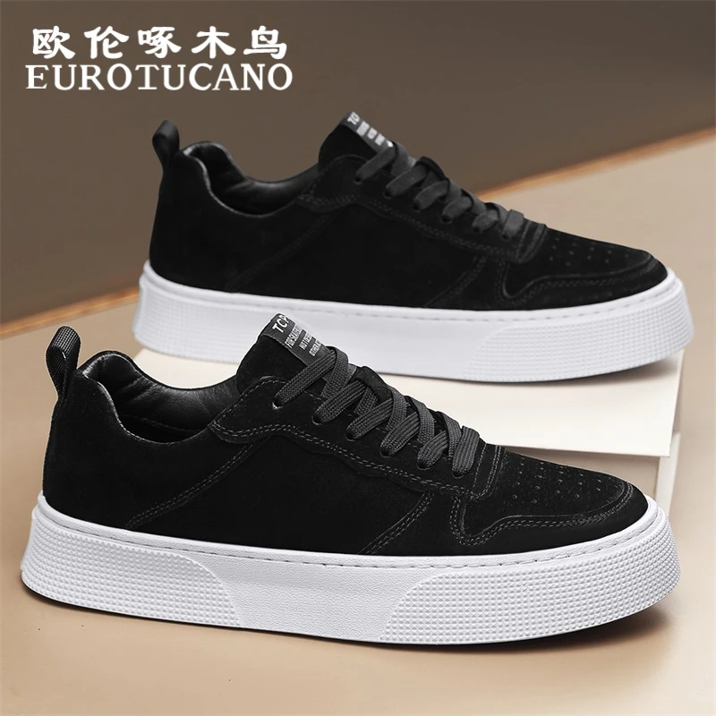 欧伦啄木鸟EUROTUCANO男鞋冬季运动板鞋子男款潮流耐磨低帮潮鞋
