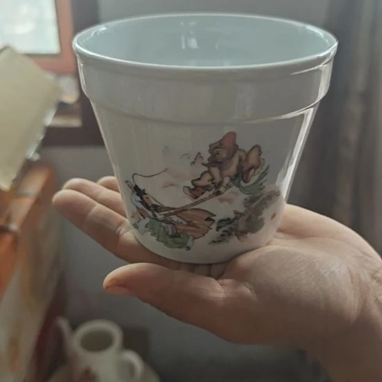 库存微瑕三打白骨精小花盆