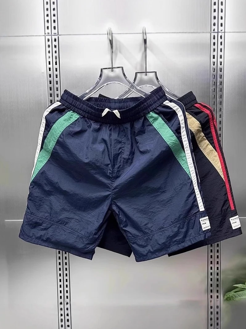 2025夏季薄款速干五分裤男士新款沙滩裤运动中裤青年时尚潮牌短裤