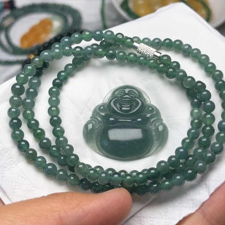 翡翠未镶嵌颈饰挂件