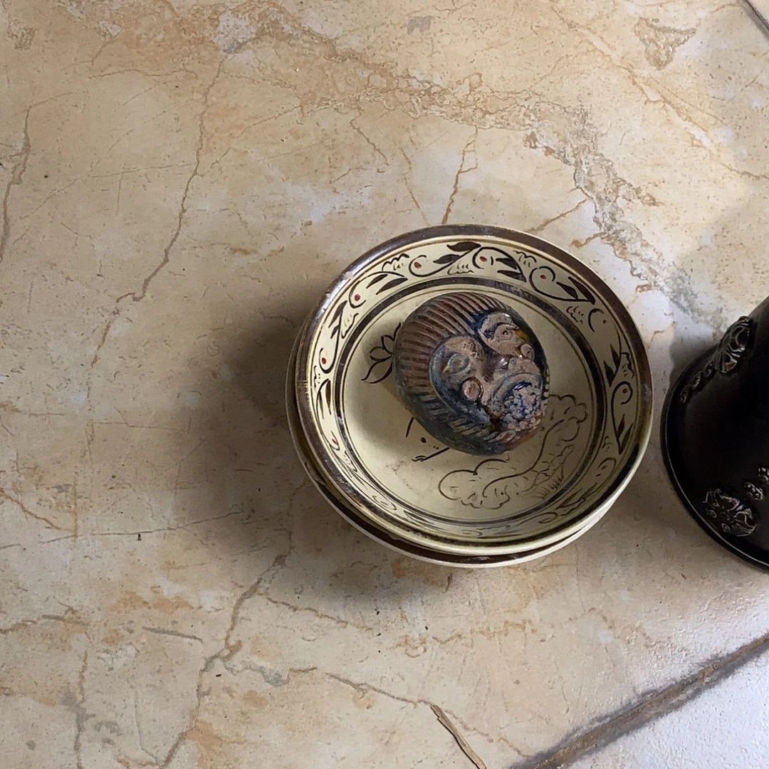 百***生磁州窑的三件大的