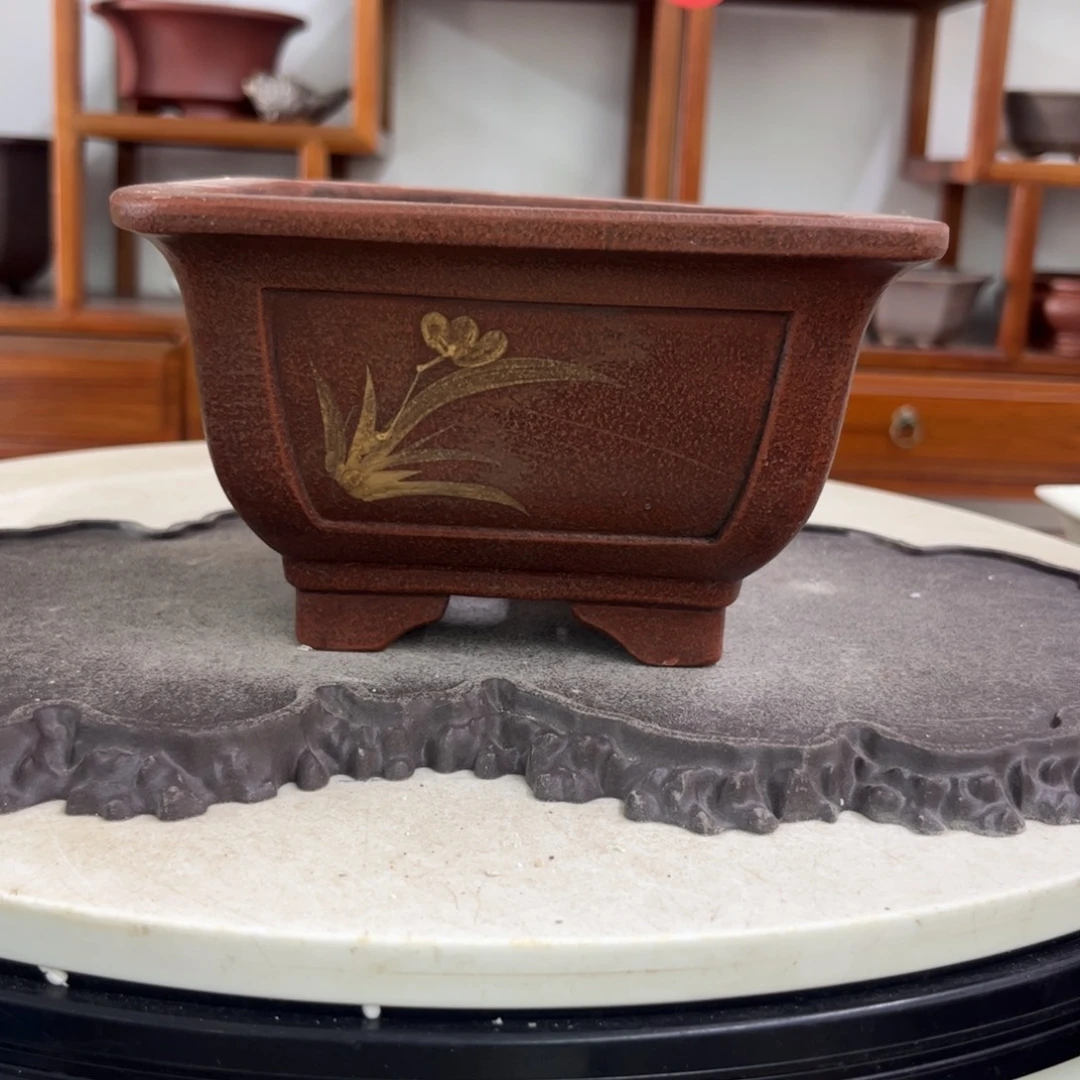 紫砂花盆瑕疵10/17。。。