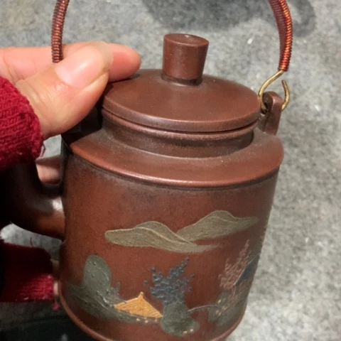茶壶紫砂陶瓷摆件爱好者摆件