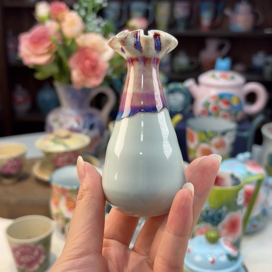 瓷片景德镇手绘高温釉下彩陶瓷茶具