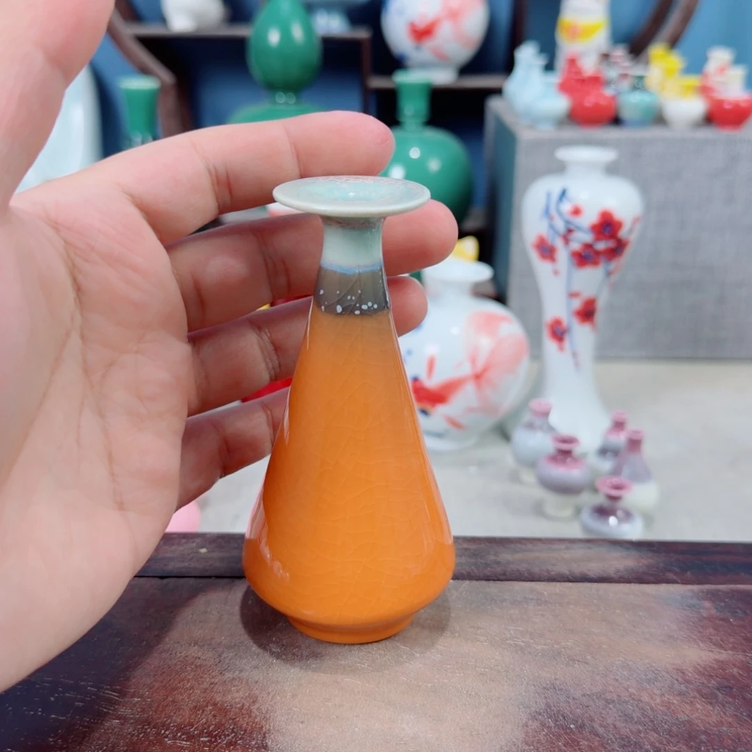 陶瓷手工小花器摆件