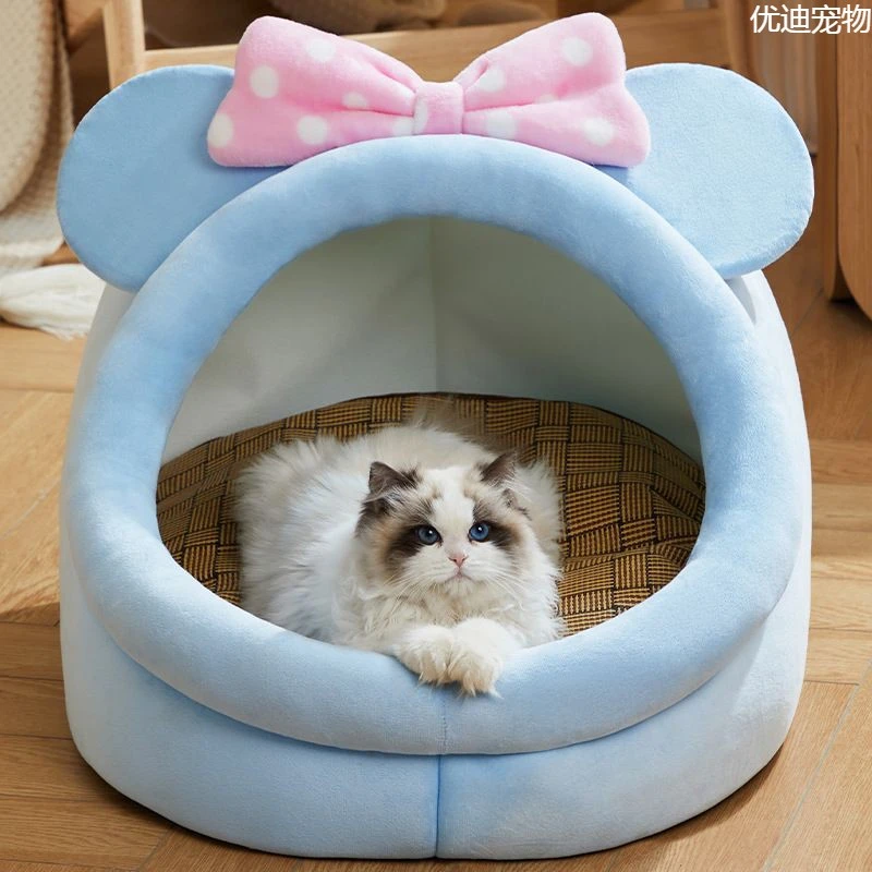 狗窝四季通用猫窝床屋别墅可拆洗冬季保暖泰迪沙发小型犬宠物用品