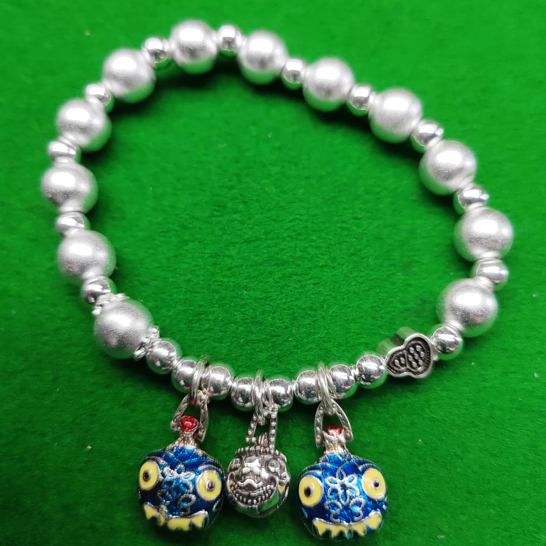 足银社实心精品手饰  银色手链38g(无礼盒)YZ039