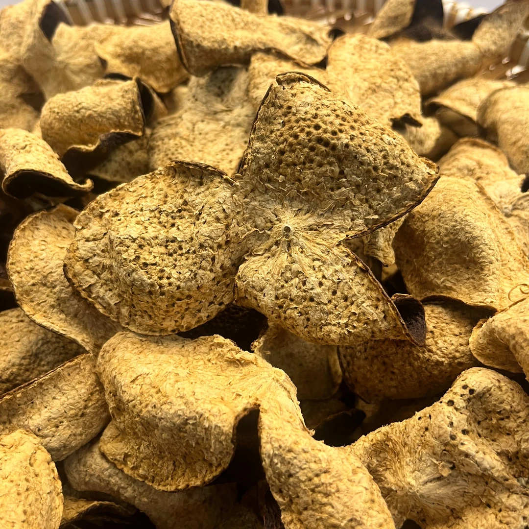 【冬后大红皮茶枝柑老树】老陈皮纯干仓陈化生晒冬后圈枝大红皮断皮