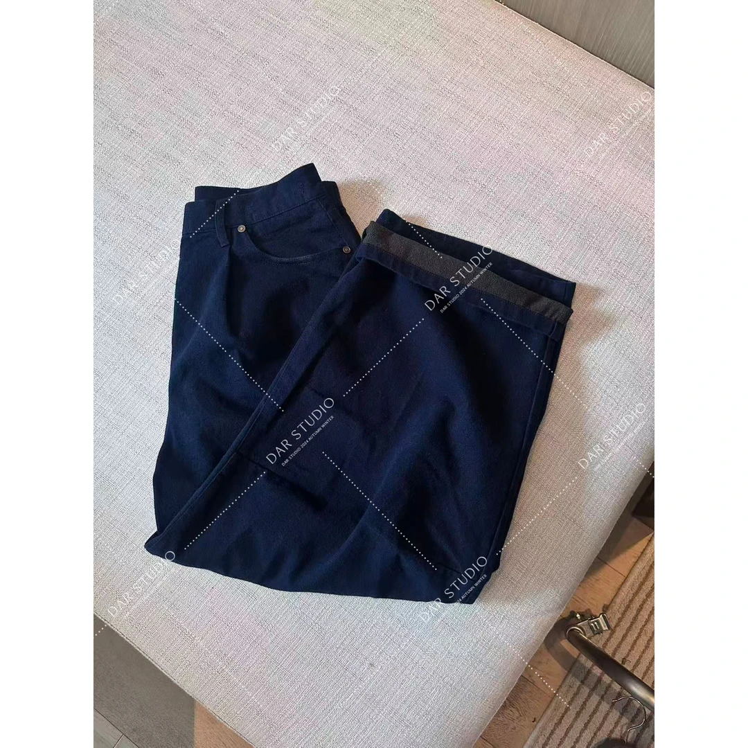 DAR STUDIO 深圳货【海盐牛仔】不掉色的丹宁裤质感九分牛仔裤86213