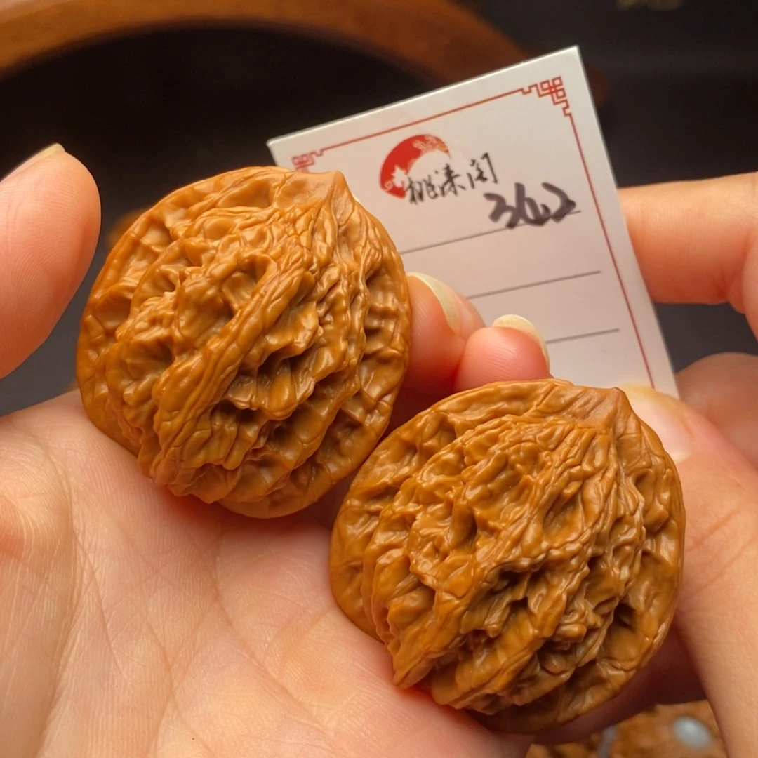 把件文玩核桃万***过342号40麦穗虎头