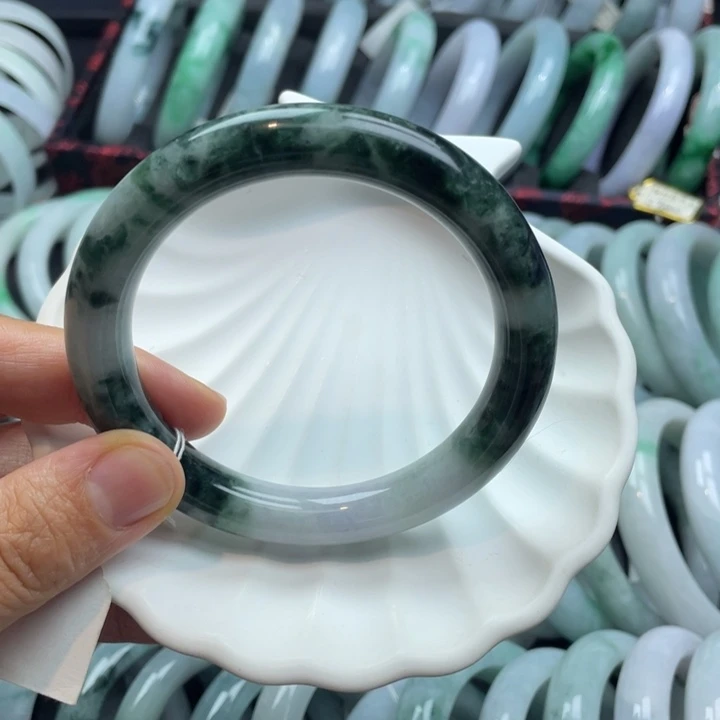 翡翠未镶嵌手镯翡翠手镯57圈口