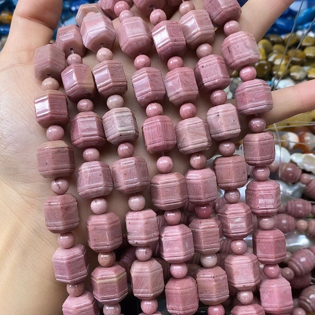 玛瑙/玉髓未镶嵌珠宝半成品红木纹一条