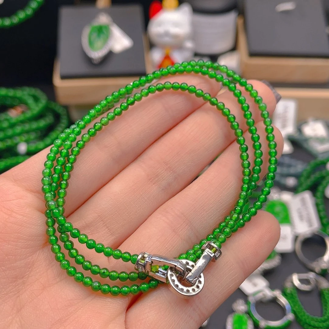 翡翠颈饰未镶嵌项链卡2.5