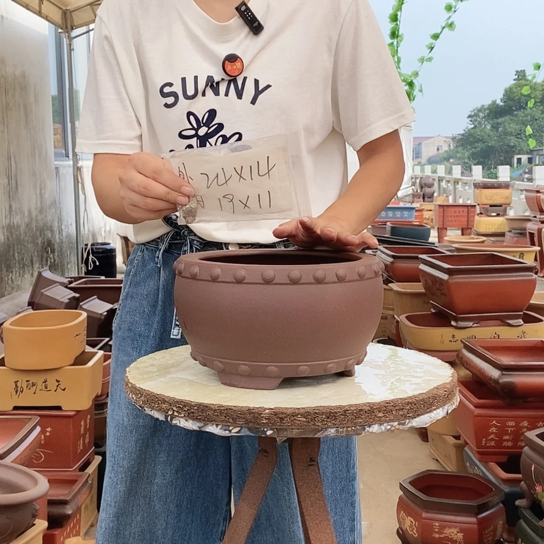 段泥花盆紫砂花盆