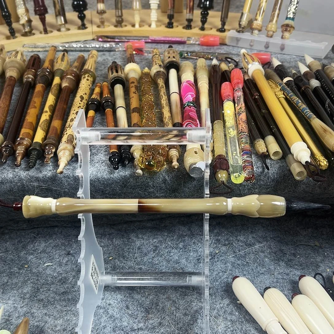 连花牛角黑兼紫毫