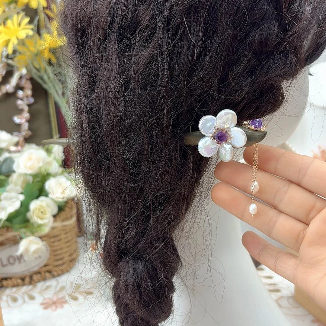 未镶嵌淡水珍珠发饰