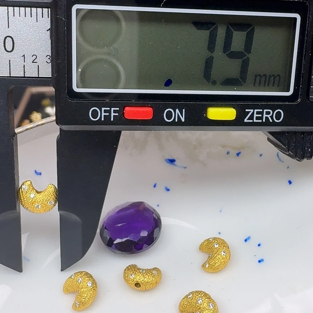 银S925镶嵌紫晶颈饰紫水晶925镶嵌19