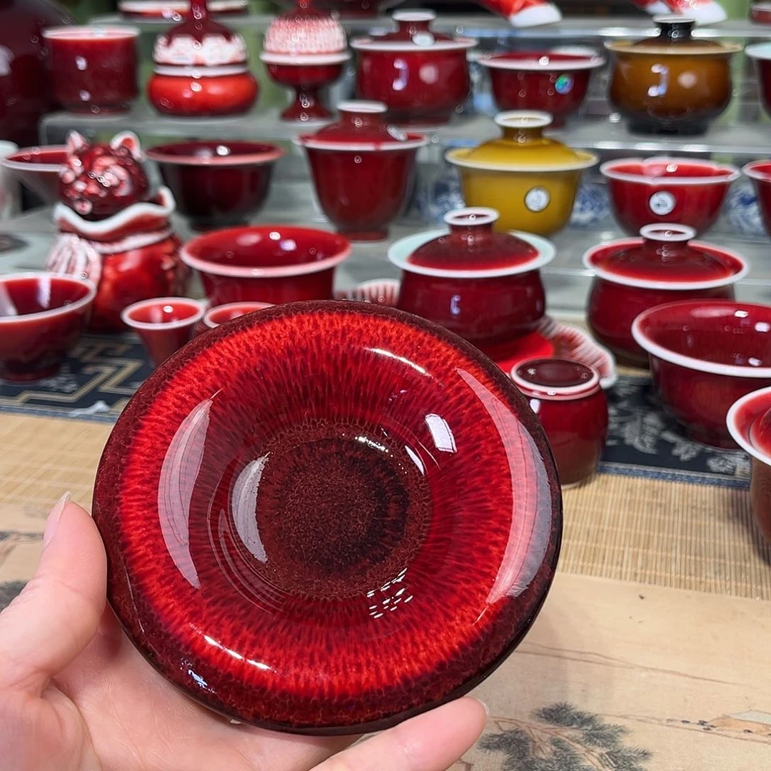 景德镇陶瓷红马坊杯垫