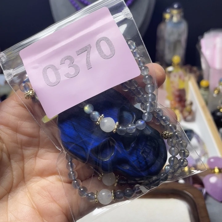 银S925镶嵌手链烟晶蝎***?