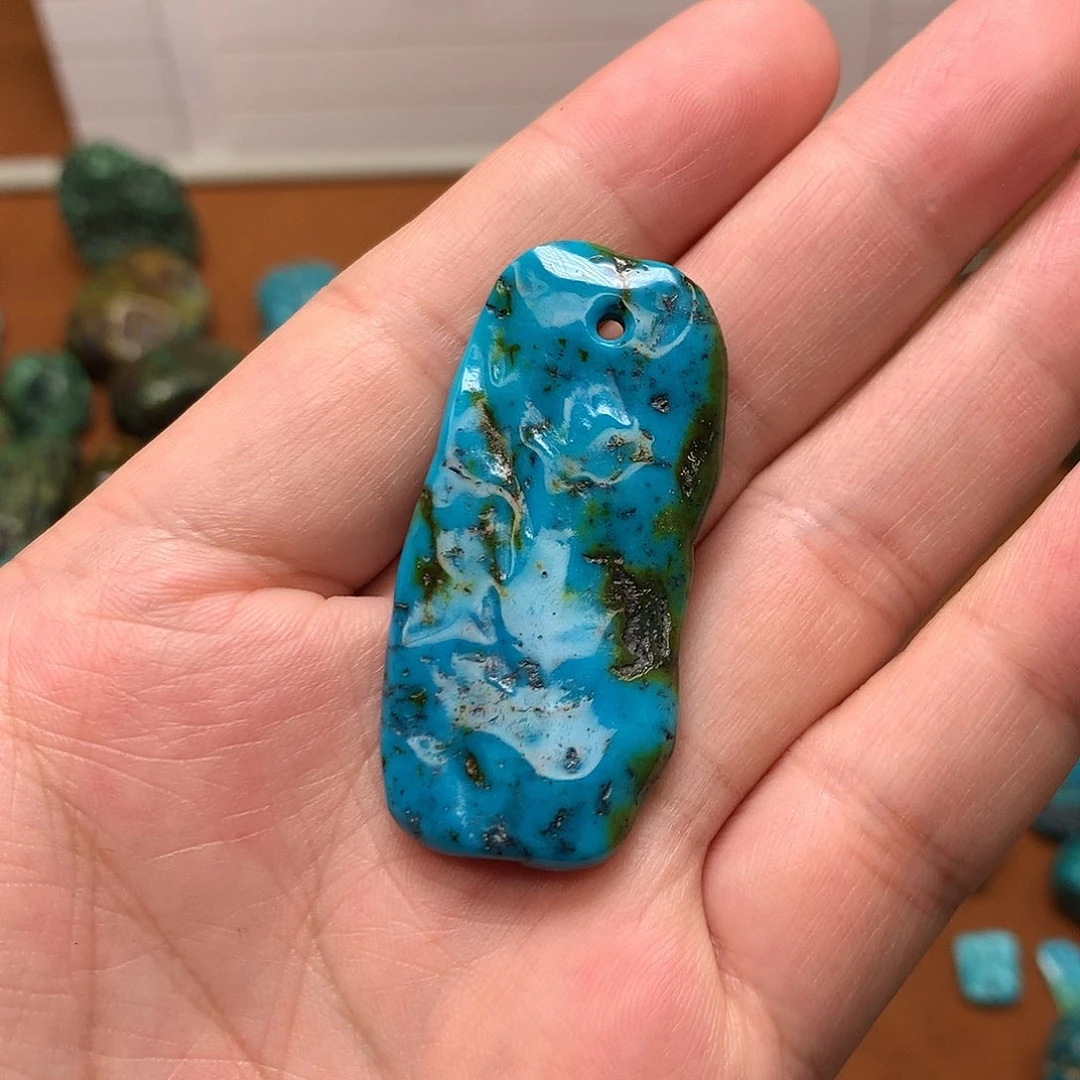 未镶嵌绿松石珠宝奇石