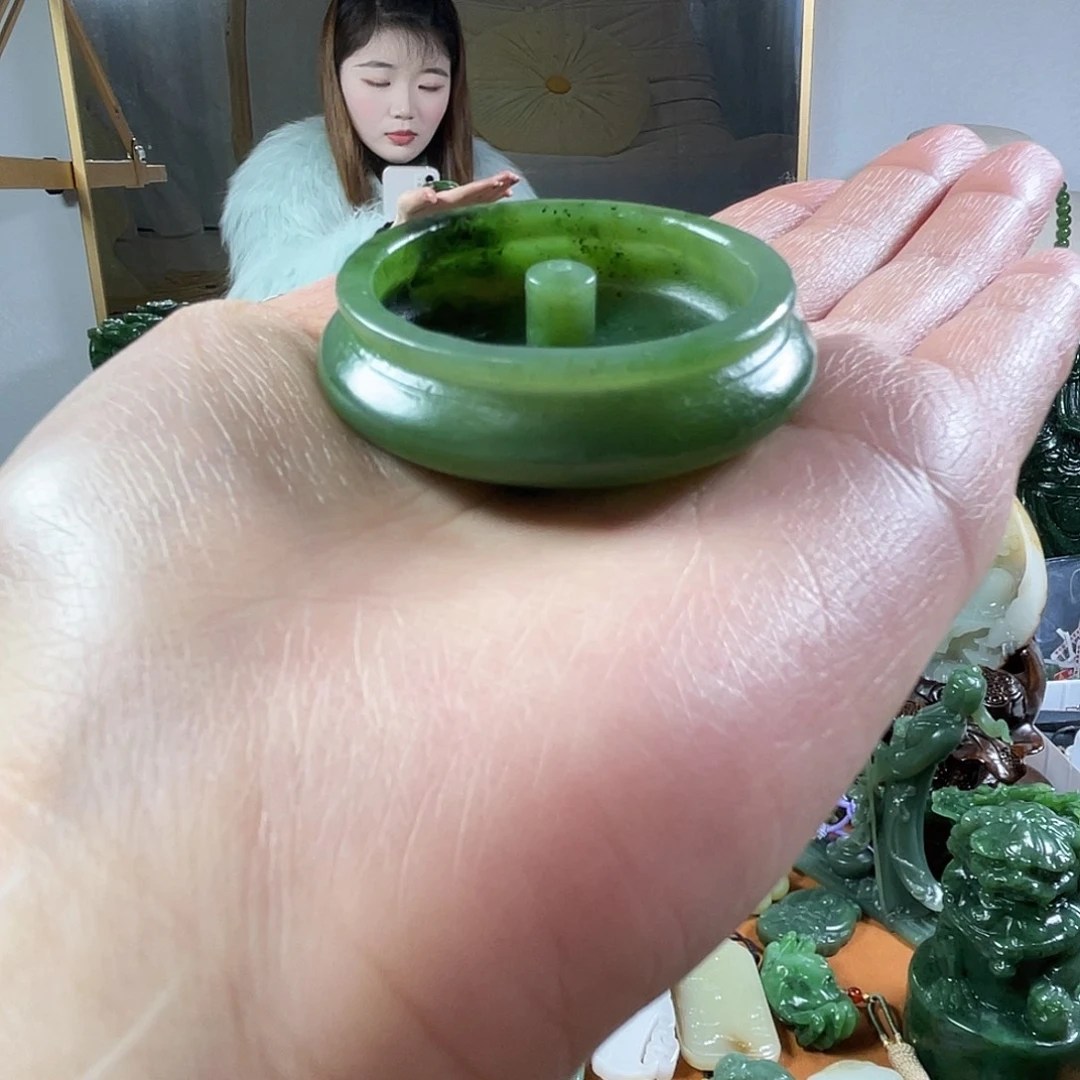 和田玉（碧玉）未镶嵌摆件