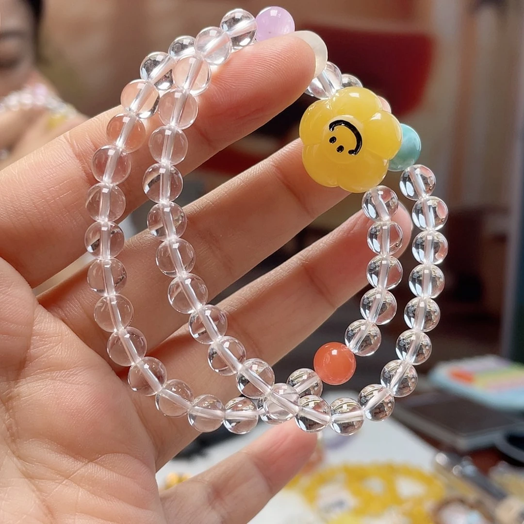 裸石蓝珀未镶嵌蜜蜡手链