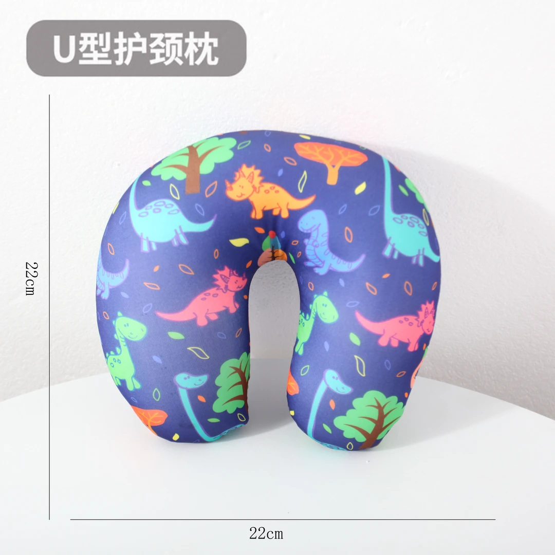 卡通印花U型枕午睡护颈缓解疲劳便携00448旅行外出神器休闲