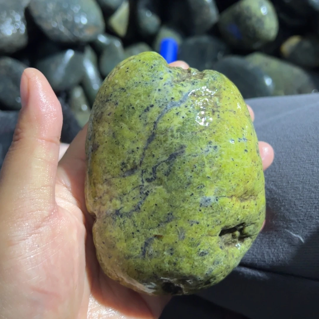 未镶嵌蛇纹石玉西藏藏玉药王石用****4