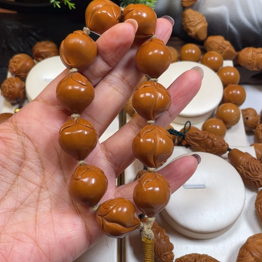 维***诘橄榄核手串/手链寿桃橄榄核手串