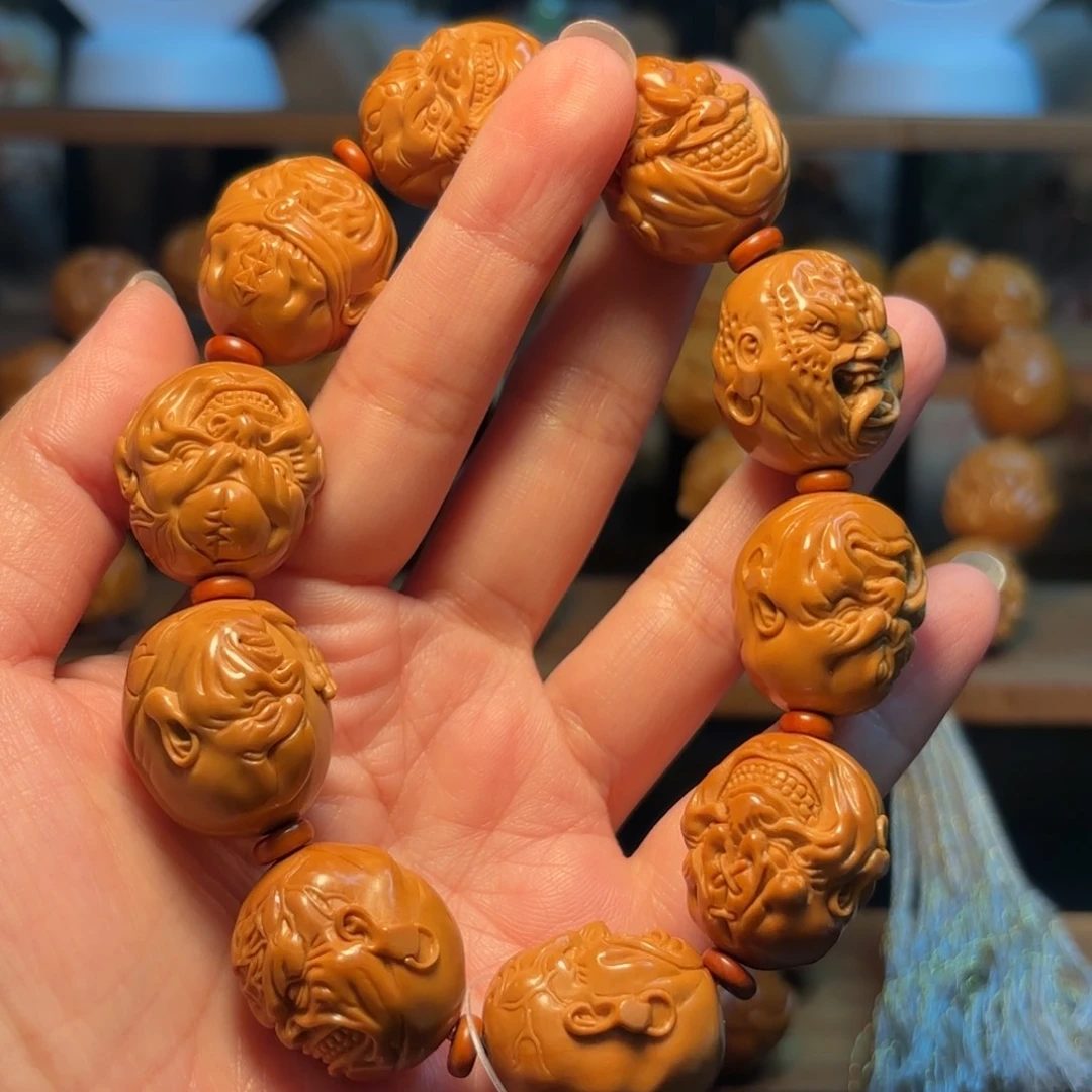 橘***子手串/手链橄榄核恶僧