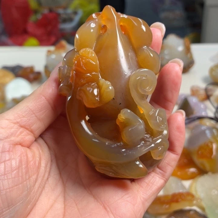 玛瑙/玉髓未镶嵌吊坠(不含链)