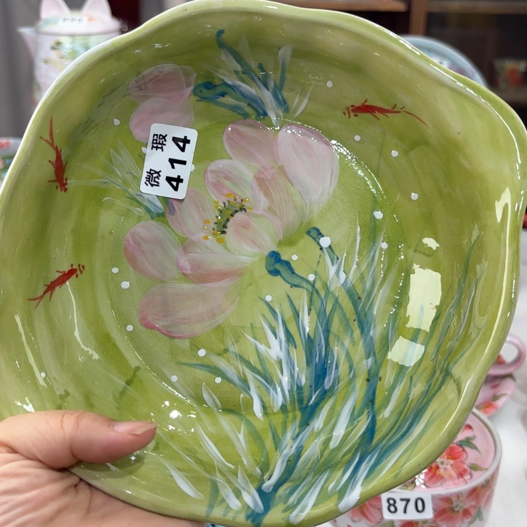 景德镇手绘高温釉下彩陶瓷茶具
