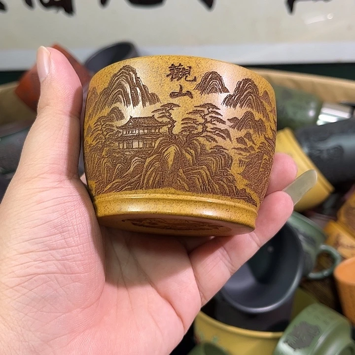 茶杯紫砂全手工紫砂主人杯