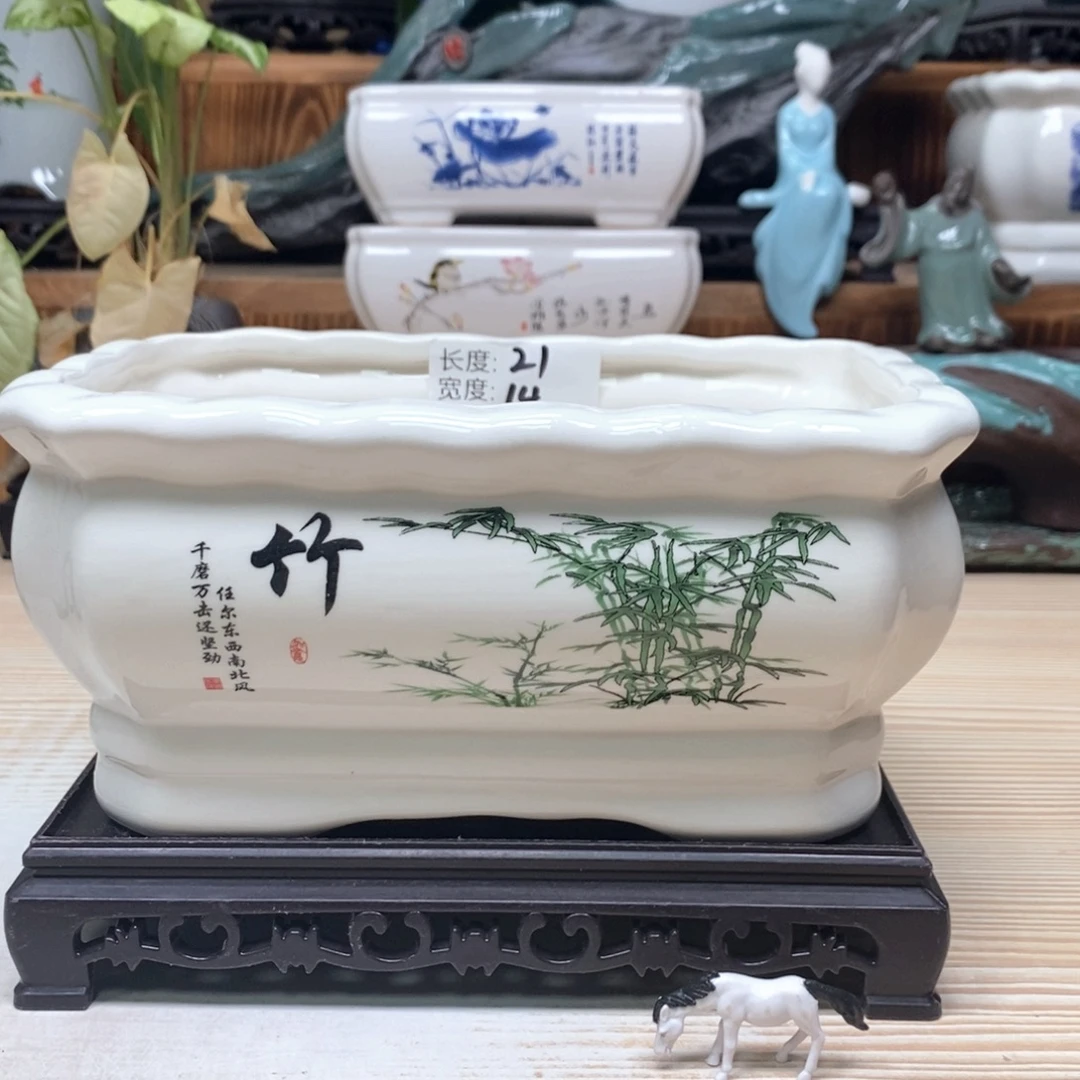 紫砂花盆陶瓷艺术花盆陶瓷