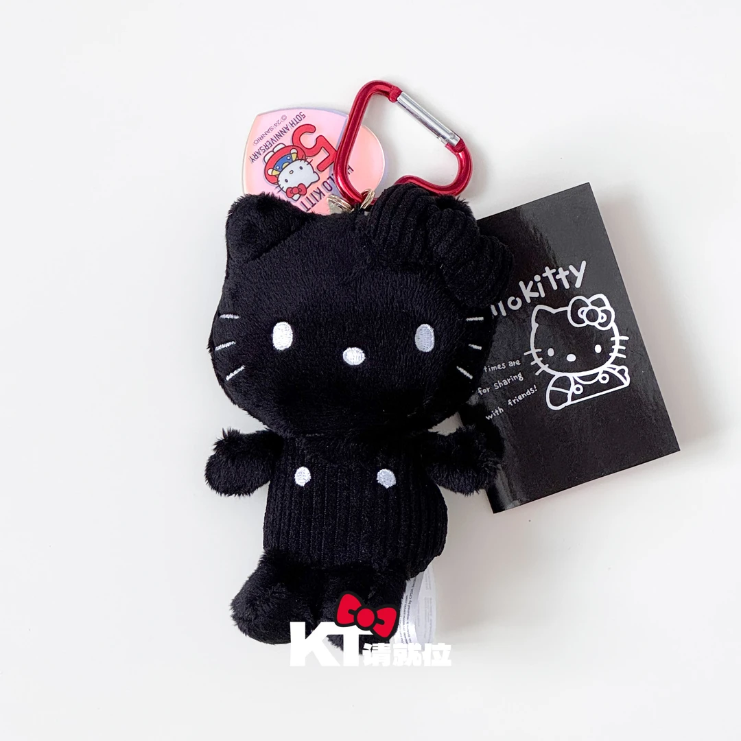 【全黑kitty】50周年限定款黑色纯黑纯色hellokitty 三丽鸥挂件