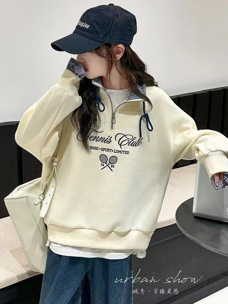 9568～高品质秋季女童休闲刺绣卫衣