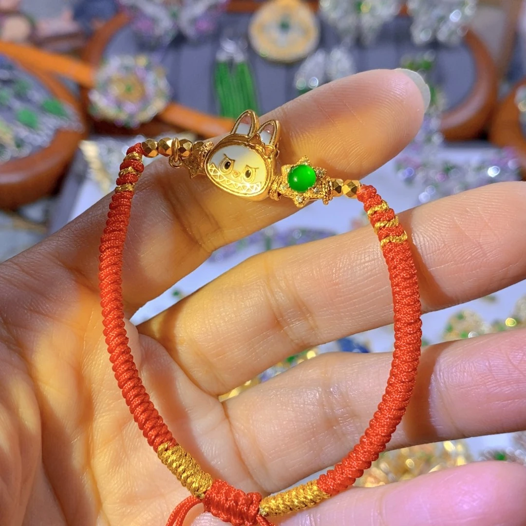 颈饰银S925镶嵌翡翠