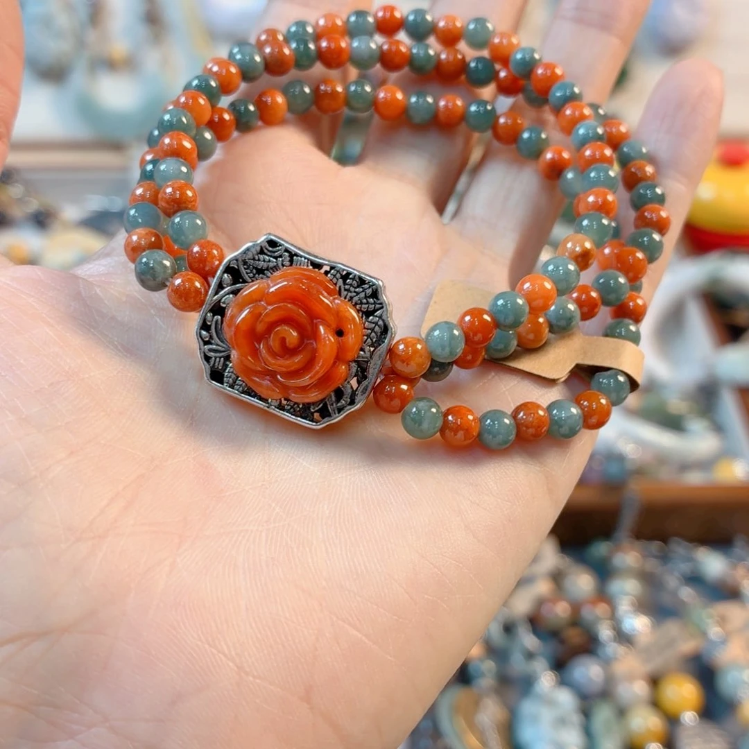 未镶嵌手链翡翠手串