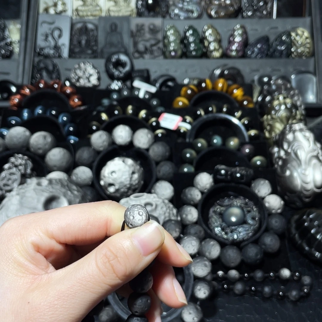 大***~黑曜岩未镶嵌珠宝奇石