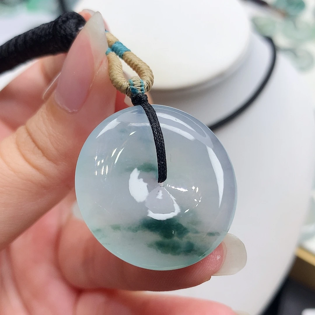 翡翠未镶嵌胸饰翡翠49，29.3/5.3