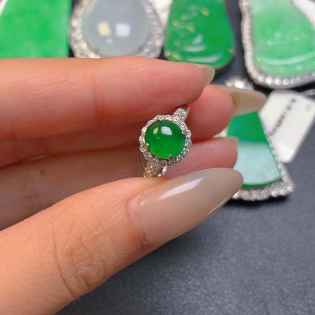 翡翠银S925镶嵌颈饰