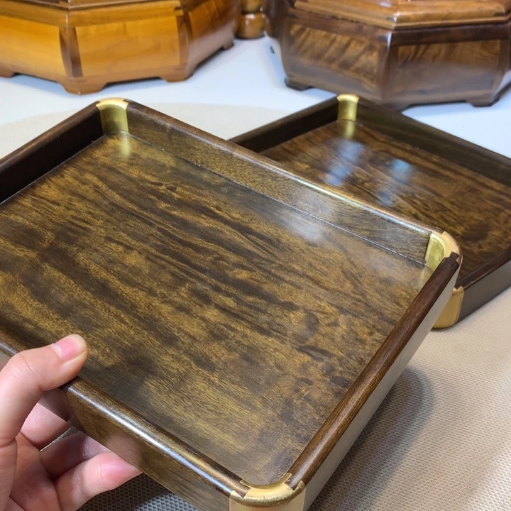 金丝楠阴沉木托盘