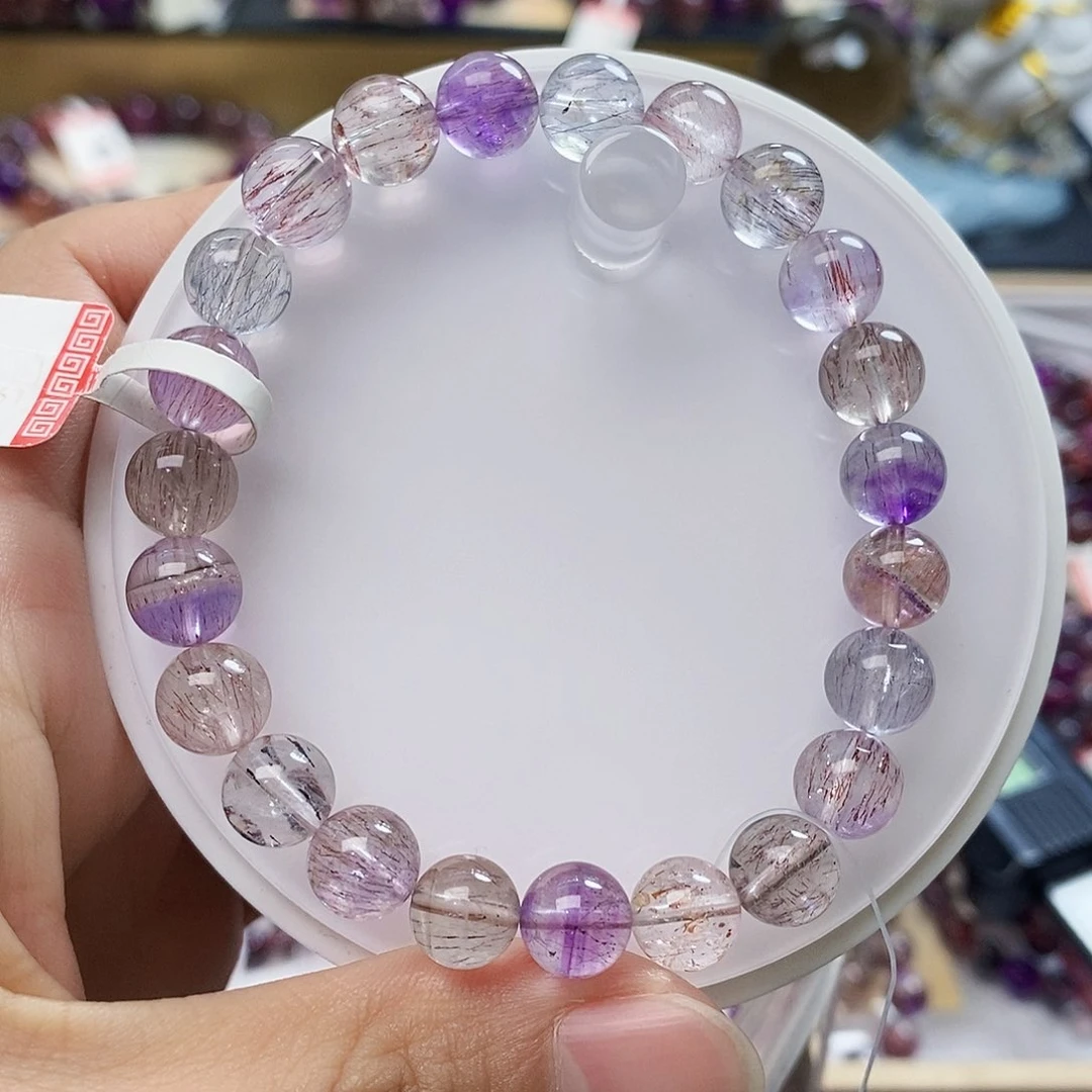 未镶嵌手链水晶仙女超七8m T105 开播福利