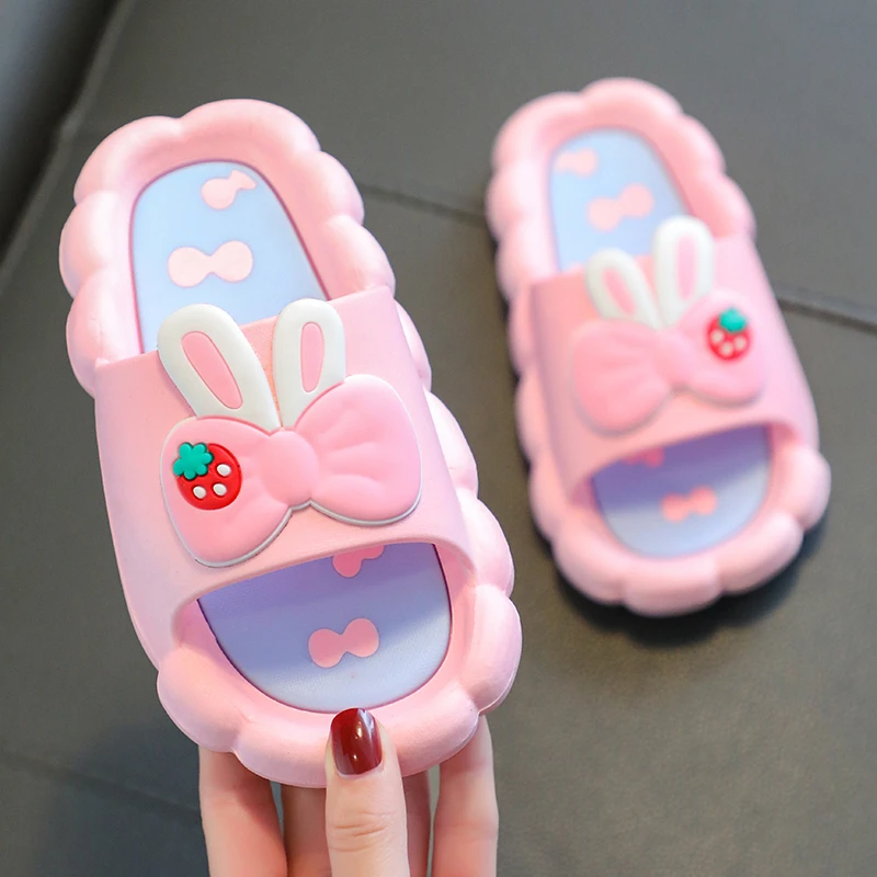 儿童拖鞋女童夏季卡通可爱防滑室内洗澡软底拖鞋宝宝女公主凉拖鞋