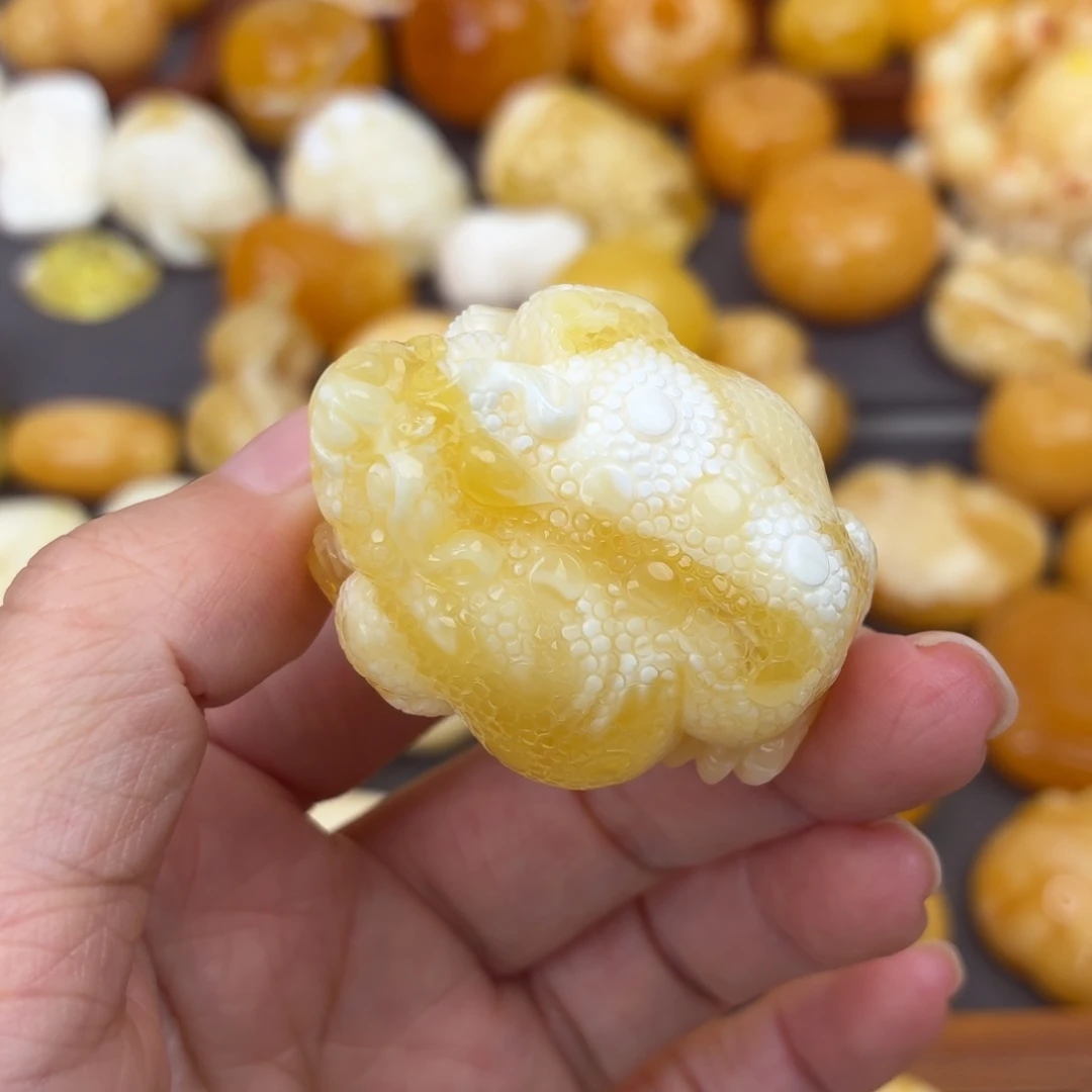 蜜蜡未镶嵌吊坠(不含链)金蟾
